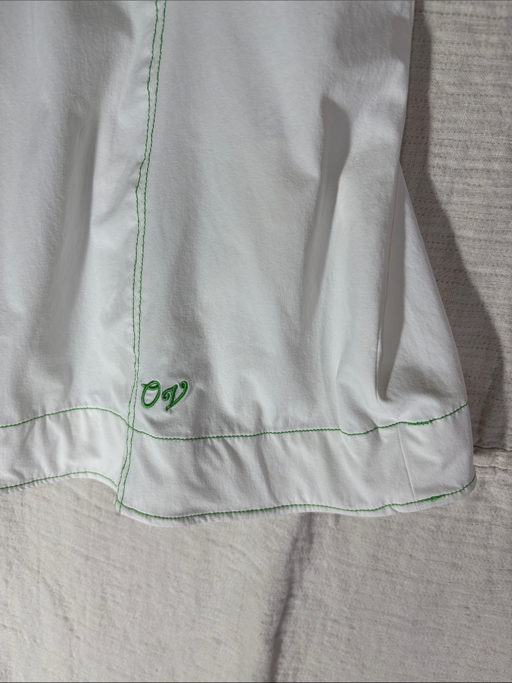 Outdoor Voices WhiteEnergy Dress XL EUC Mint Contrast Stitching - Picture 3 of 9